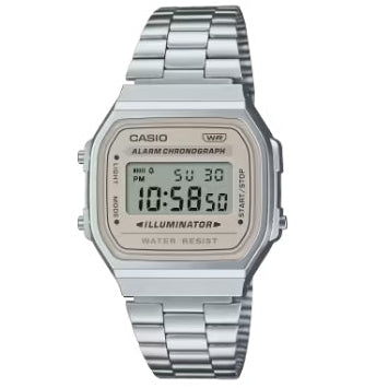 Relógio Digital Casio Bege - A168WA-8AY