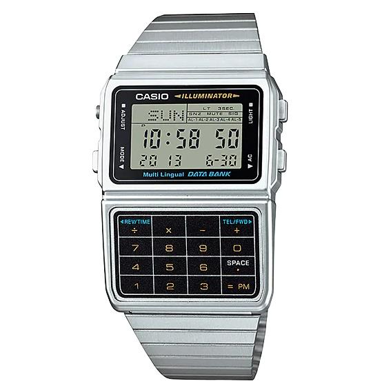 Relógio Calculadora Casio Prateado - DBC-611-1