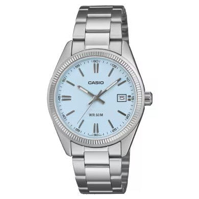 Relógio Casio com Mostrador Azul-Claro - UTP-1302PD-2A2V