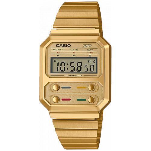 Relógio Digital Casio Dourado - A100WEG-9A