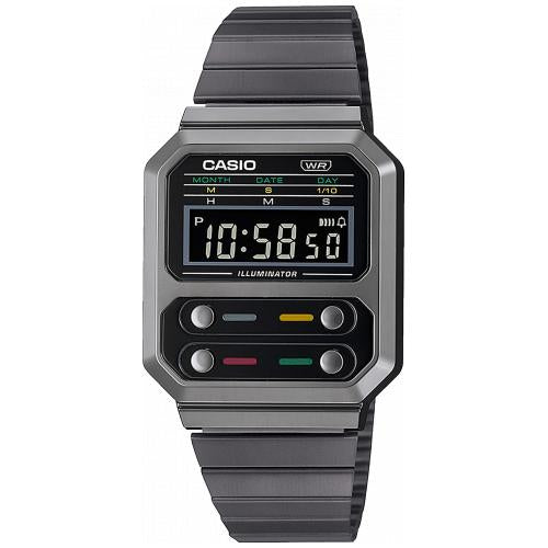 Relógio Digital Casio Cinzento Escuro - A100WEGG-1A