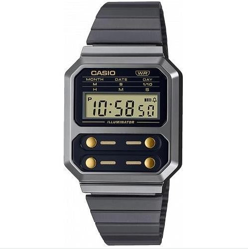 Relógio Digital Casio Cinzento - A100WEGG-1A2
