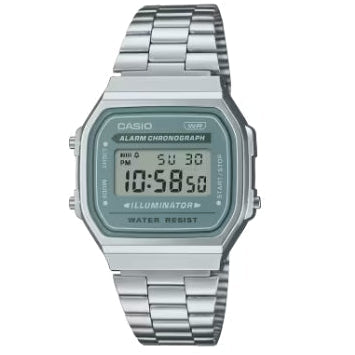 Relógio Digital Casio Azul Claro - A168WA-3AY