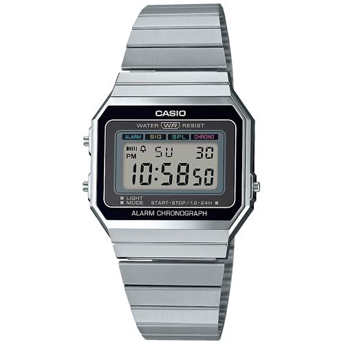 Relógio Digital Casio Prateado - A700WE-1A