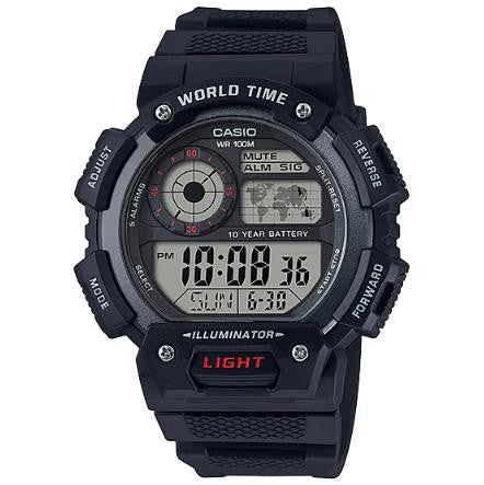 Relógio Digital Casio Preto - AE-1400WH-1A