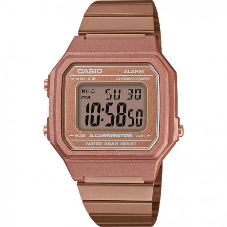 Relógio Digital Casio Ouro Rosa - B650WC-5A