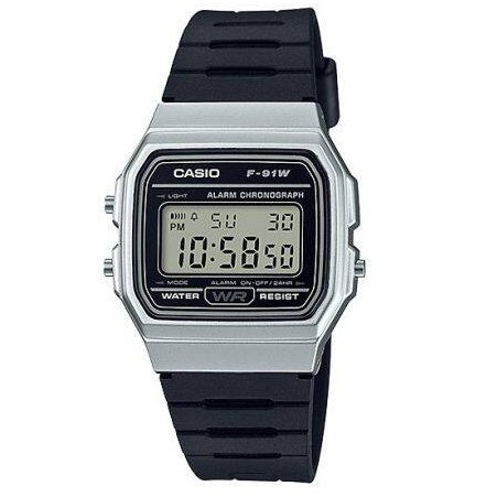 Relógio Digital Casio F-91W Prateado - F-91WM-7A