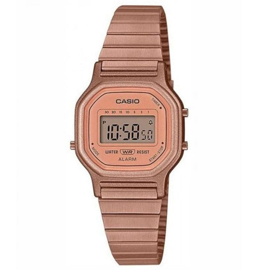 Relógio Digital Casio Ouro Rosa - LA-11WR-5A