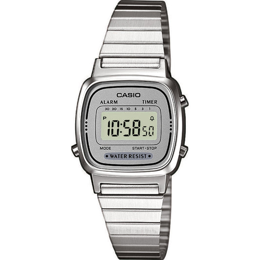 Relógio Digital Casio Prateado - LA670WA-7