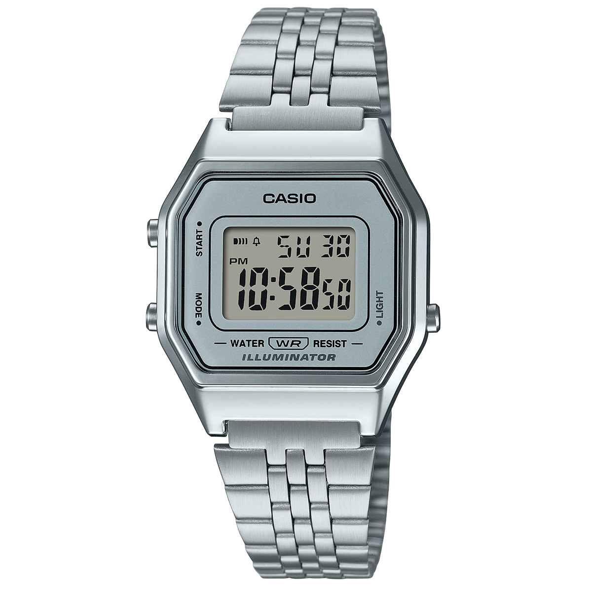 Relógio Digital Casio Prateado - LA680WEA-7