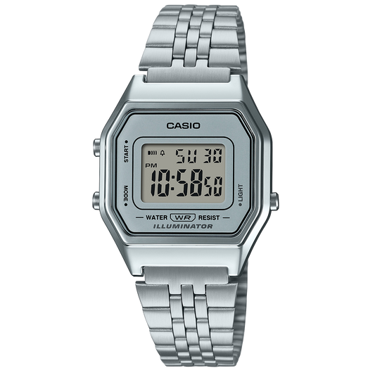 Relógio Digital Casio Prateado - LA680WEA-7
