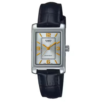 Relógio Casio Prateado e Preto - LTP-1234PL-7A2