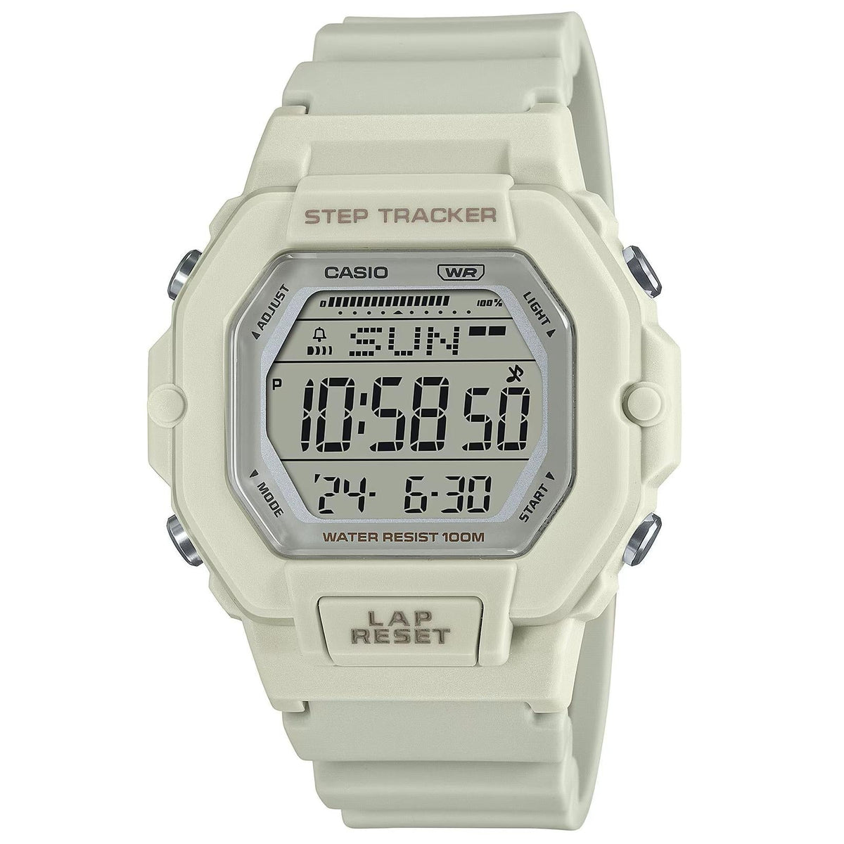 Relógio Digital Casio Bege - LWS-2200H-8AV
