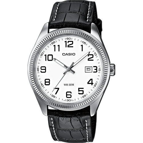 Relógio Casio com Bracelete Preta - MTP-1302L-7B
