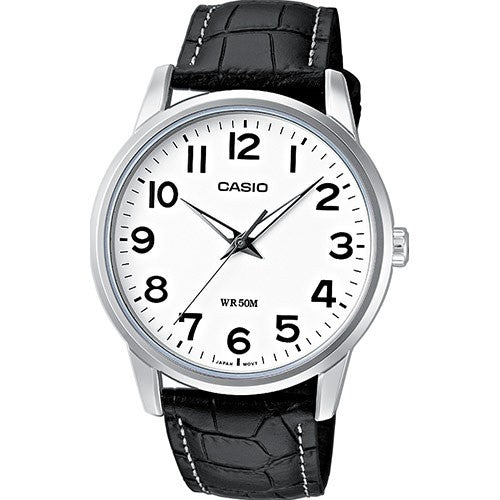 Relógio Analógico Casio com Bracelete Preta - MTP-1303L-7B
