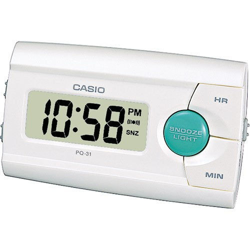 Despertador Digital Casio Branco - PQ-31-7EF