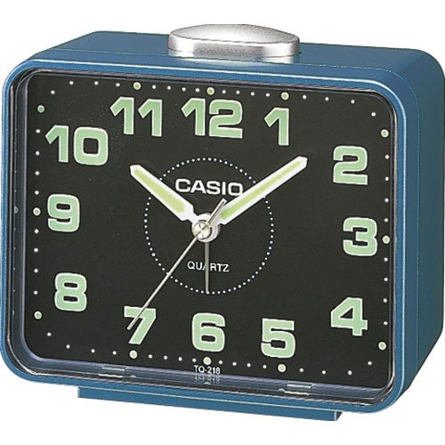 Despertador Analógico Casio Azul - TQ-218-2EF