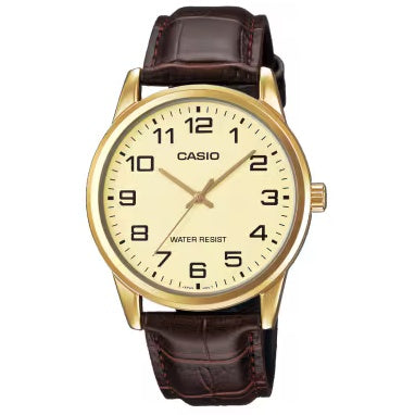 Relógio Analógico Casio Dourado - MTP-V001GL-9B
